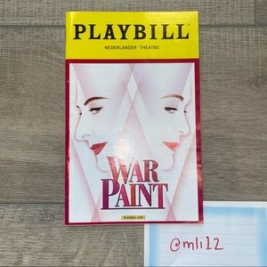 PLAYBILL War Paint on Broadway